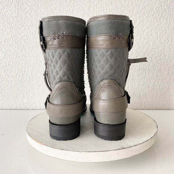 NEW Lane DUSTOFF Womens Cowboy Boots 8.5 Gray Western Cowgirl Ankle Short Bootie - Picture 3 of 11